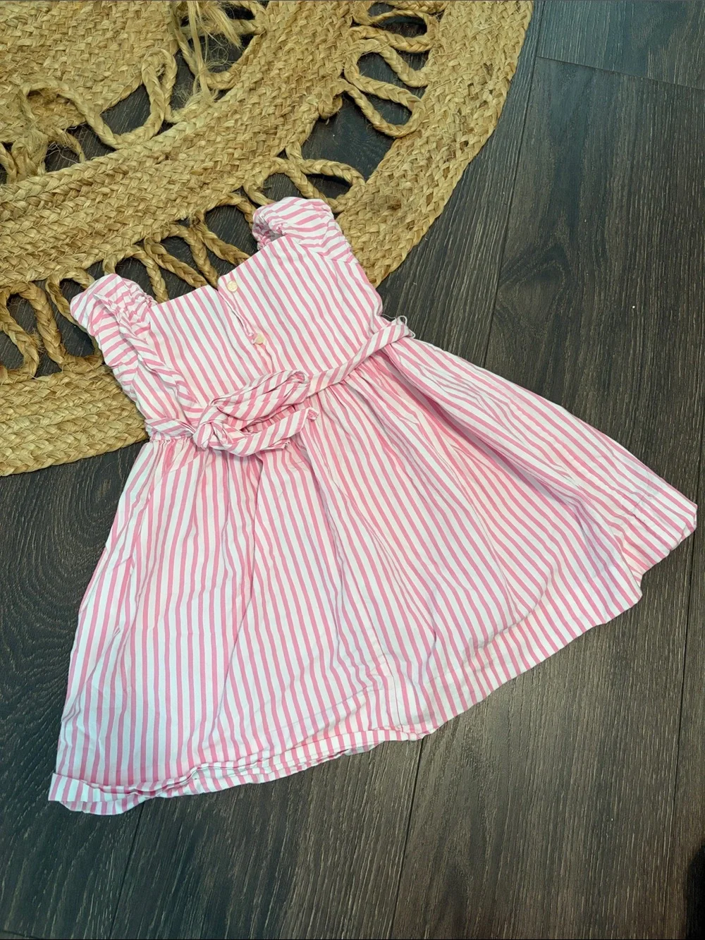 Ralph Lauren Pink and White Striped Sundress 18 Months